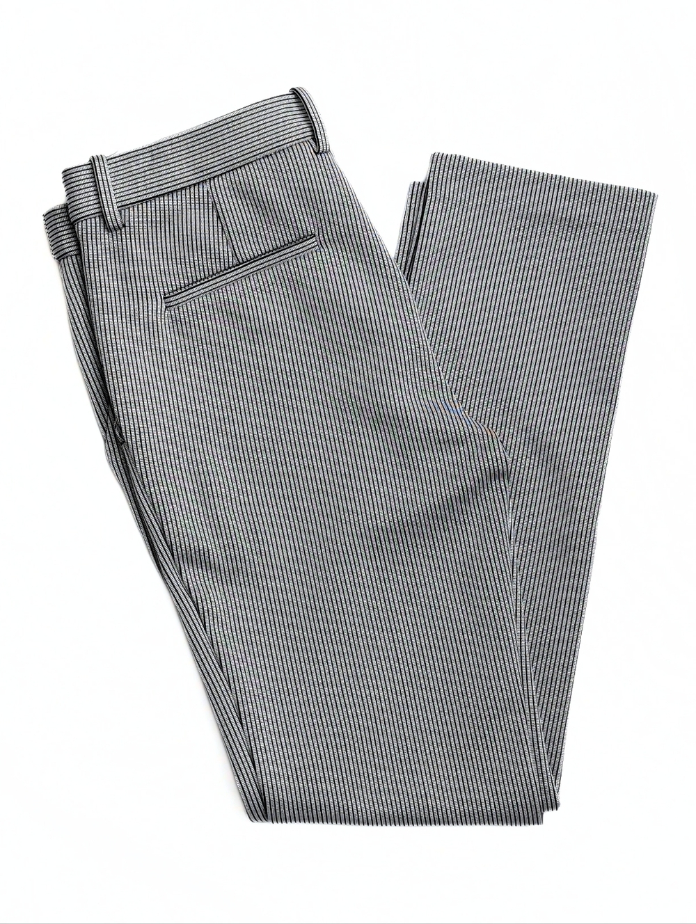 NWOT Theory Women's Linear Knit Slim Trouser, Black & White, Size 6